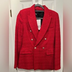 Red Blazer - Zara (Size S)